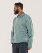 Emmett 1/4 Polo - Teal
