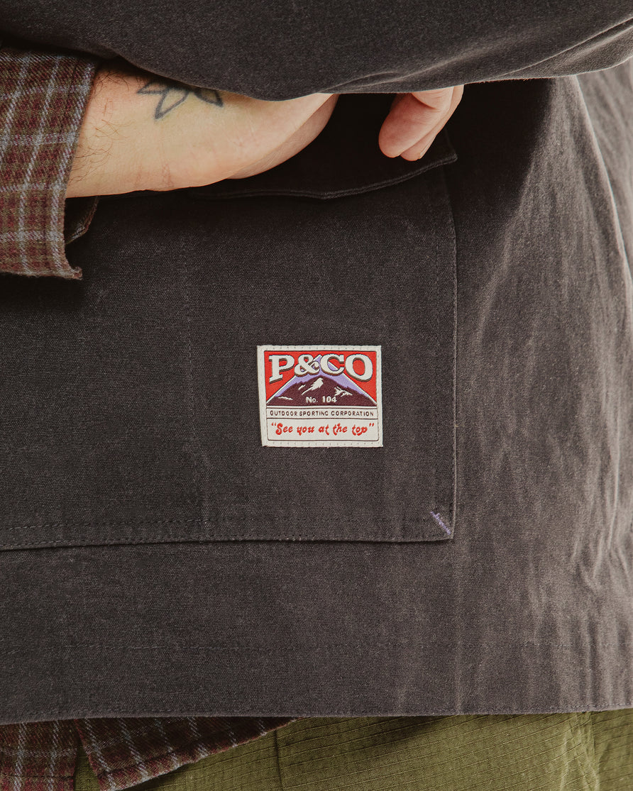 Jasper Waxed Smock - Charcoal