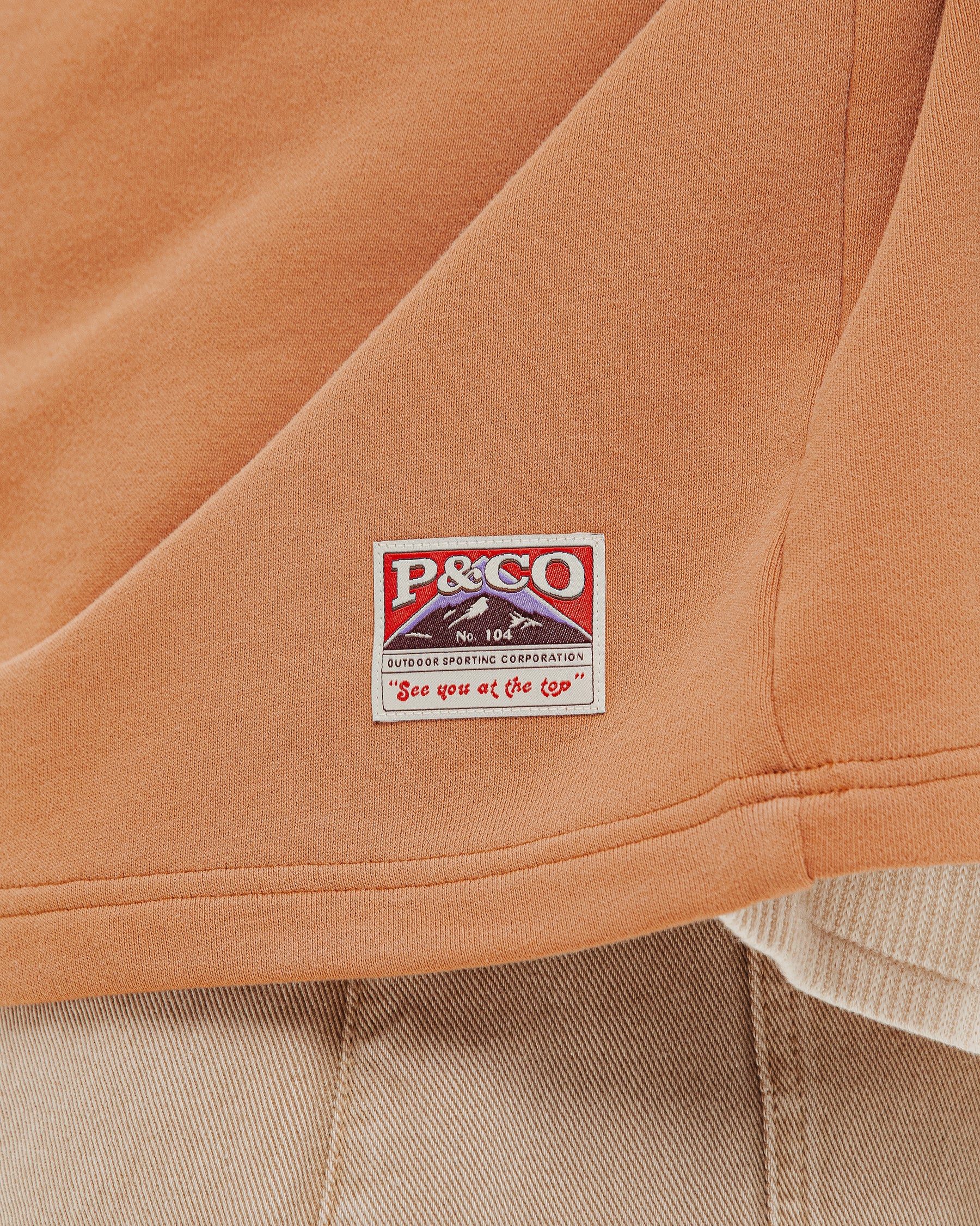 Outpost Shortsleeve Boxy Henley - Orange