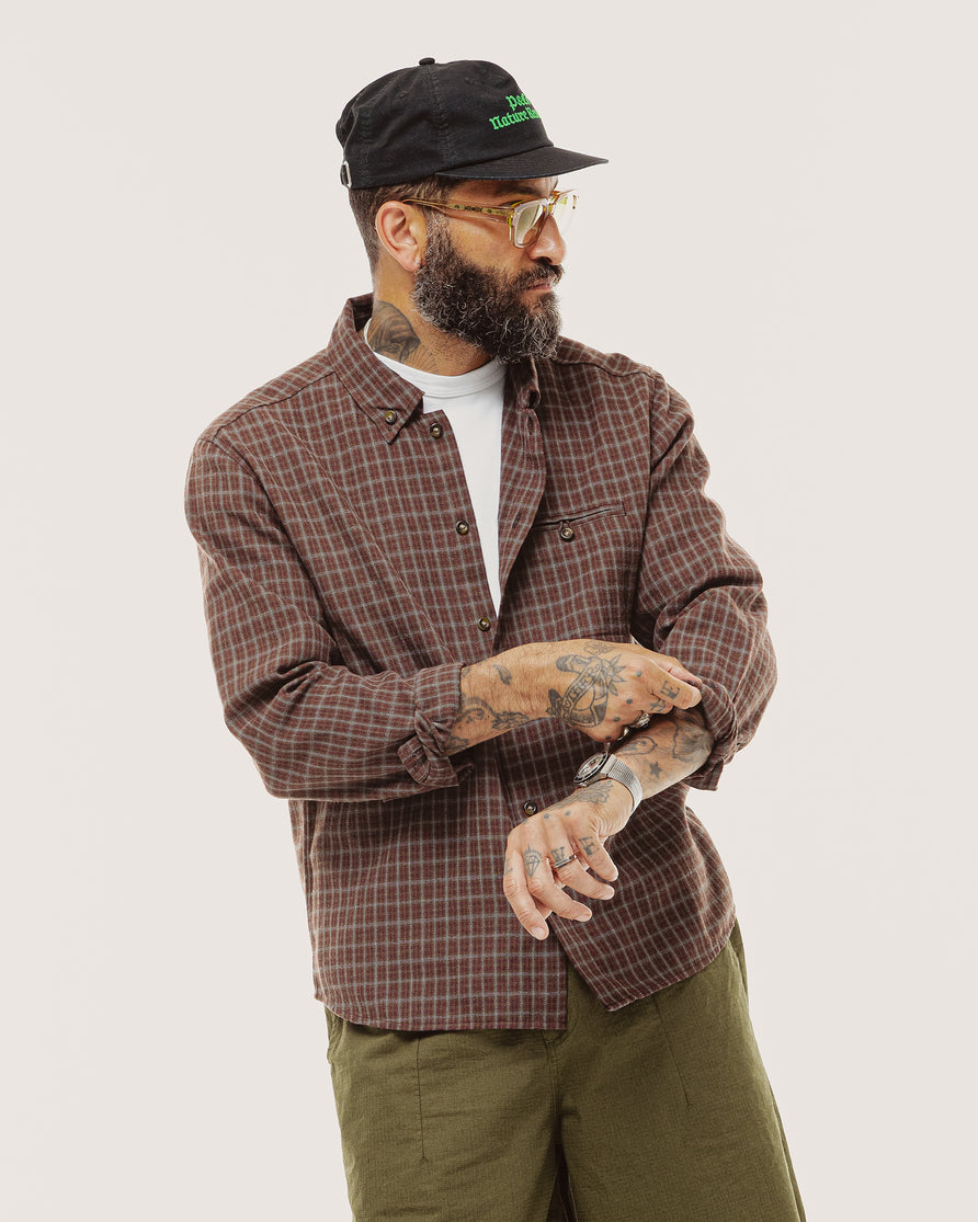 Hawthorne Shirt - Brown Plaid