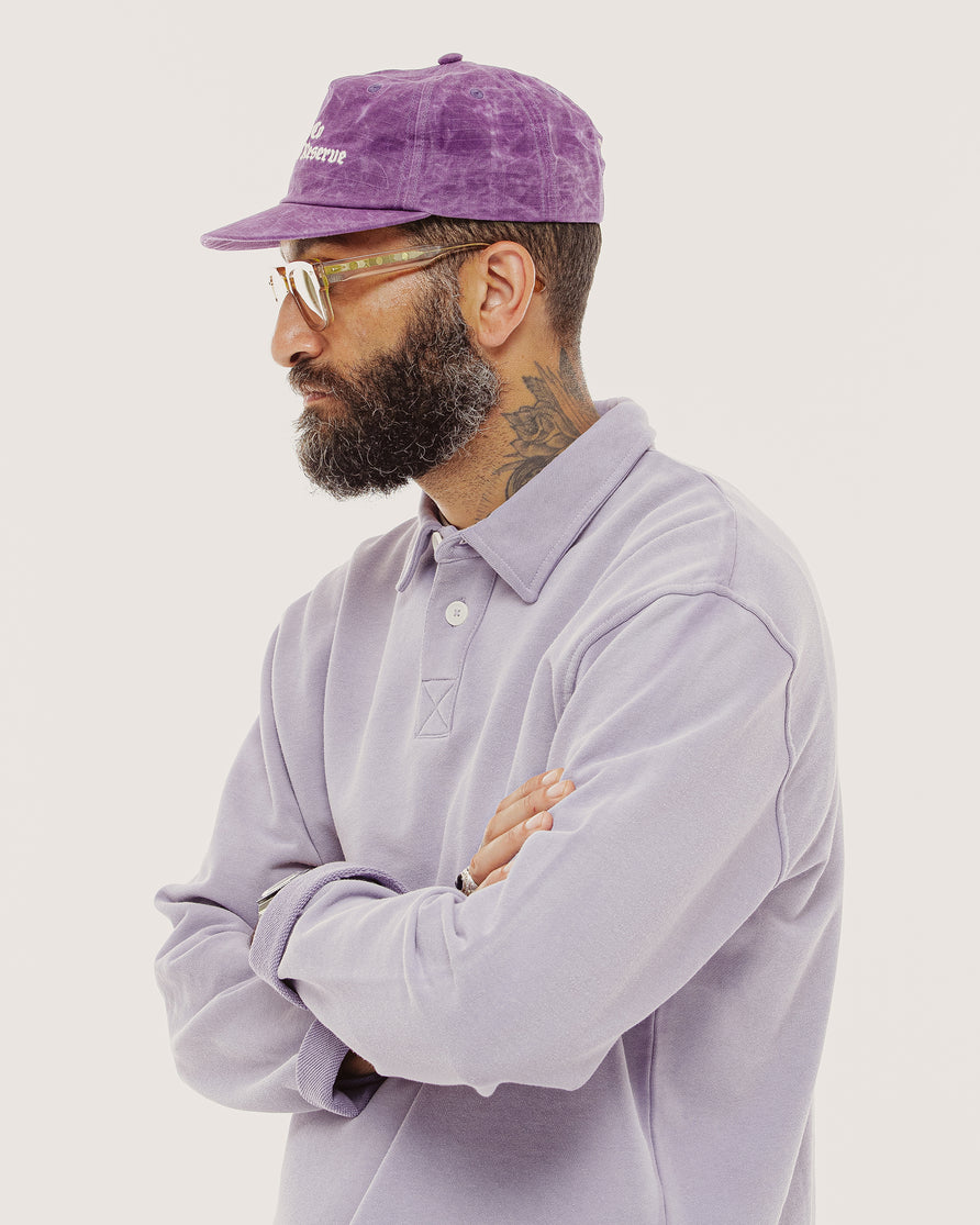 Emmett 1/4 Polo - Lavender