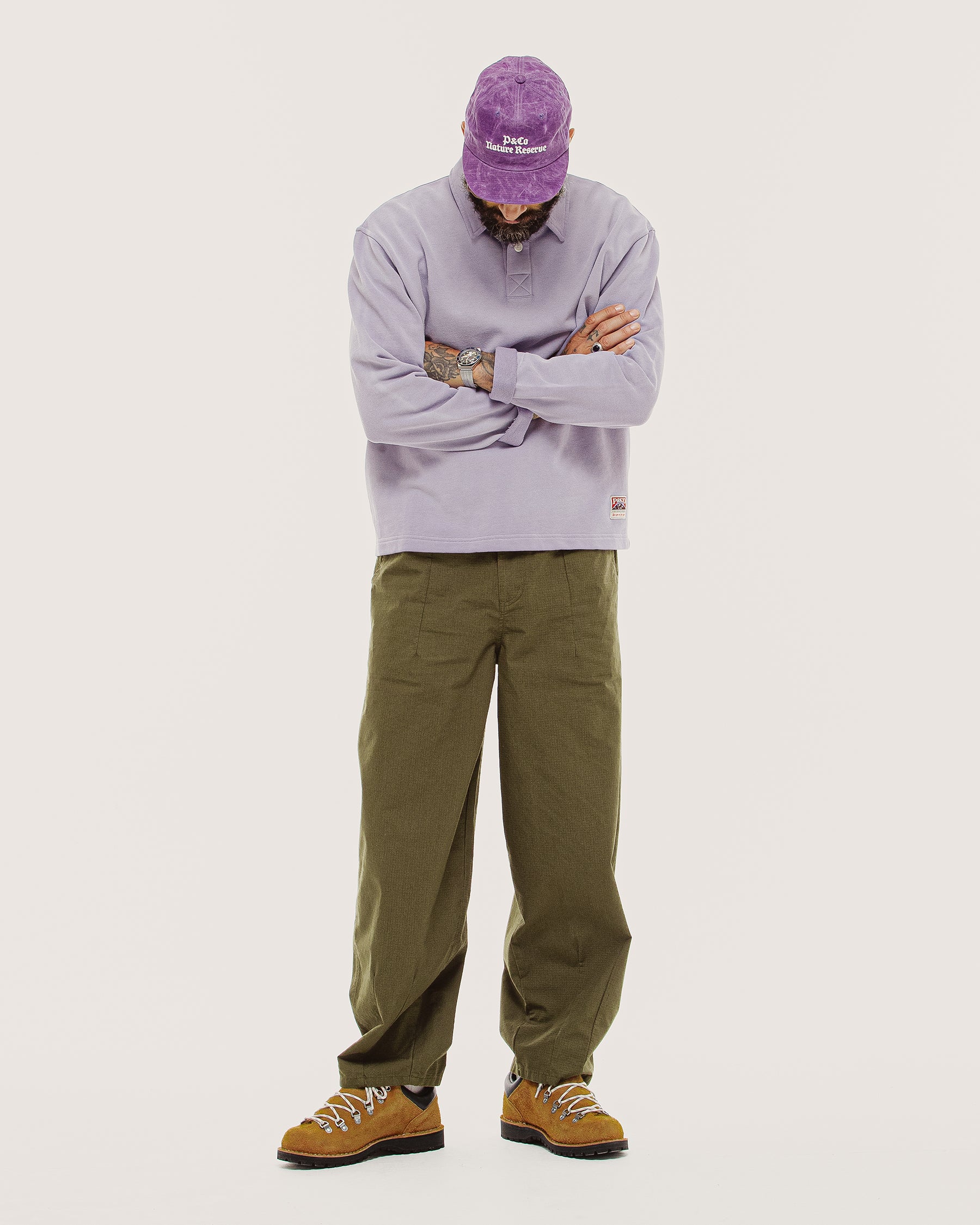 Emmett 1/4 Polo - Lavender