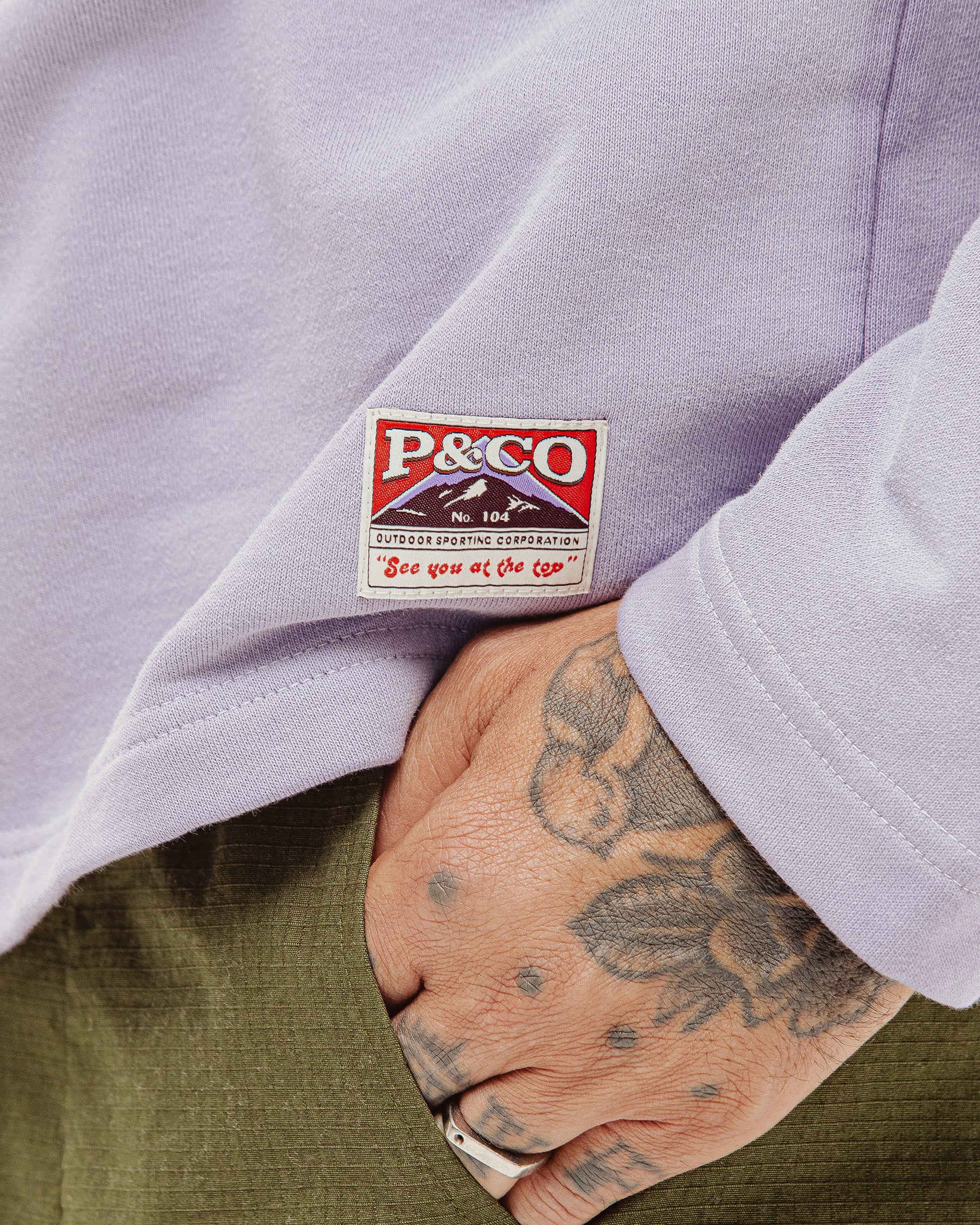 Emmett 1/4 Polo - Lavender