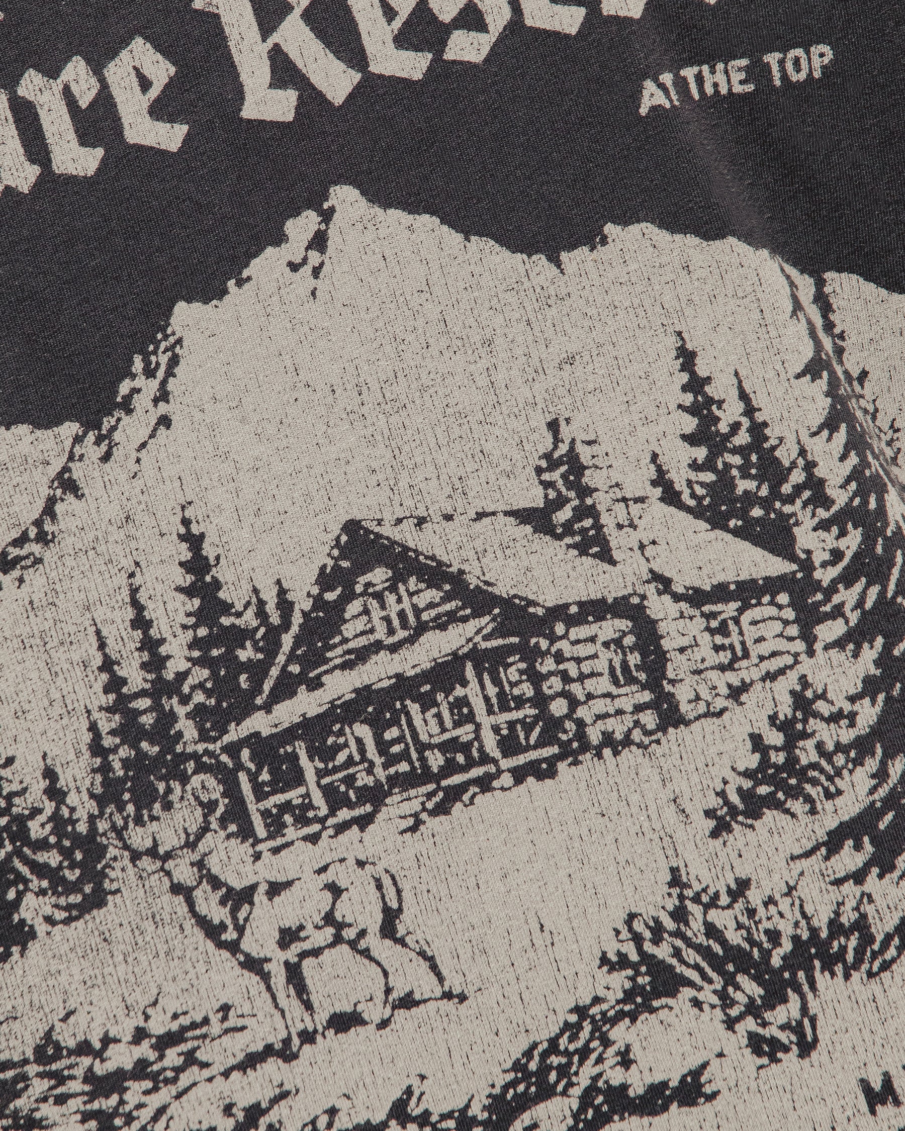 Nature Reserve Boxy T-Shirt - Heavy Washed Black