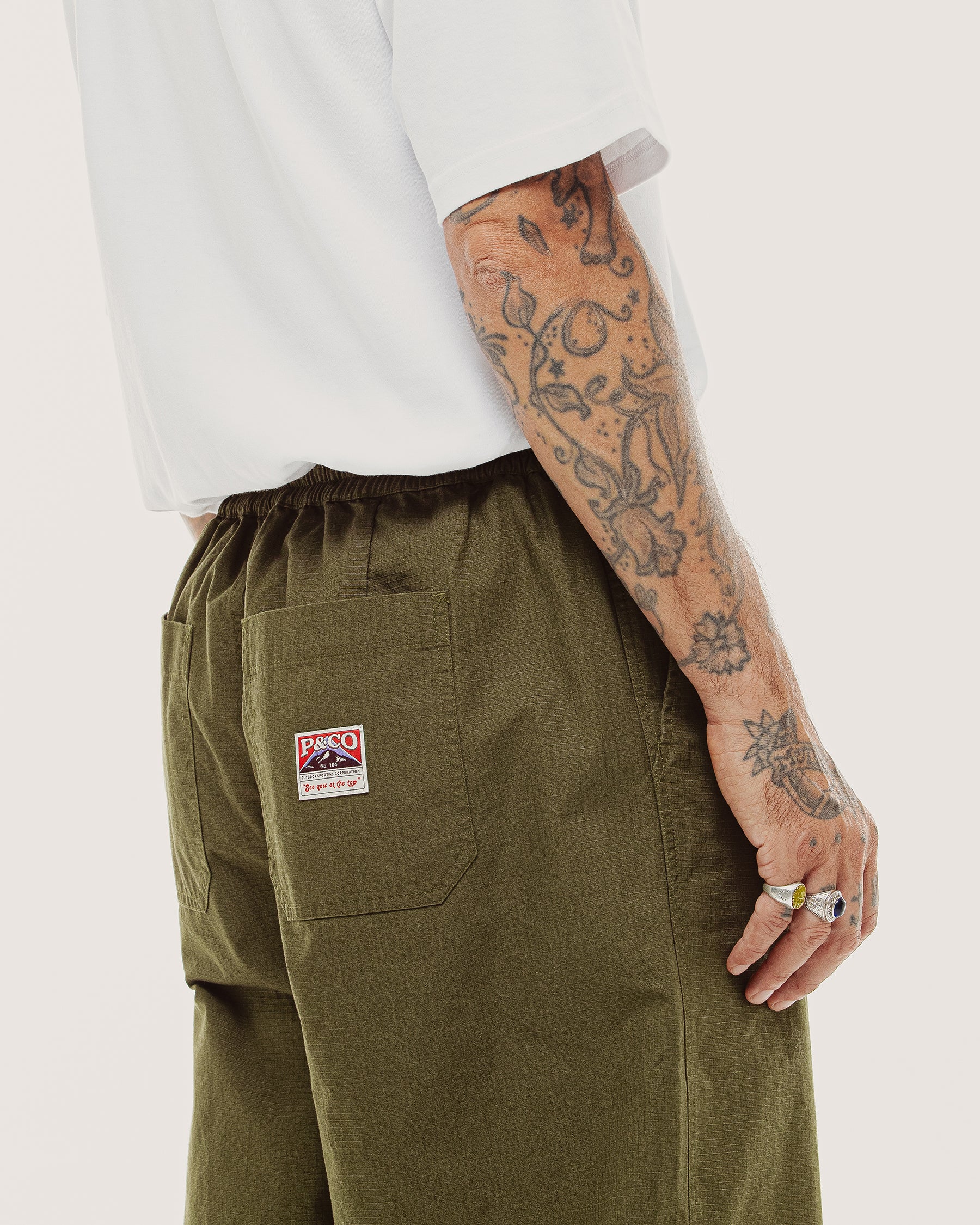 Bridwell Ripstop Balloon Pant - Olive