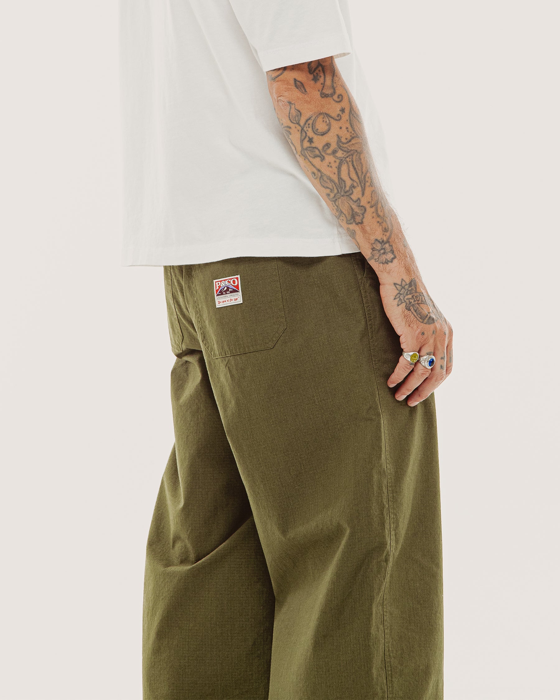 Bridwell Ripstop Balloon Pant - Olive