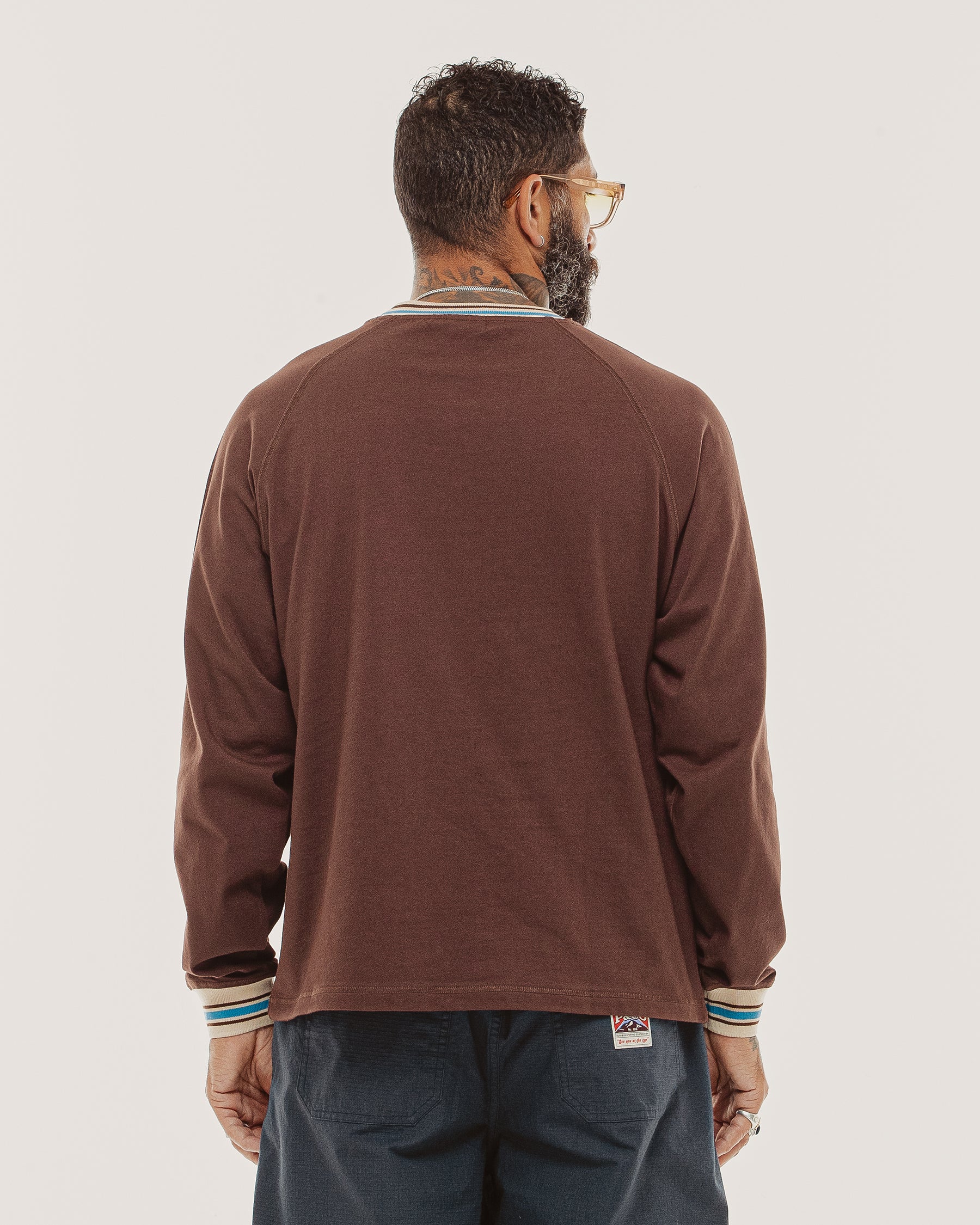 Tricot Ribbed Longsleeve - Brown