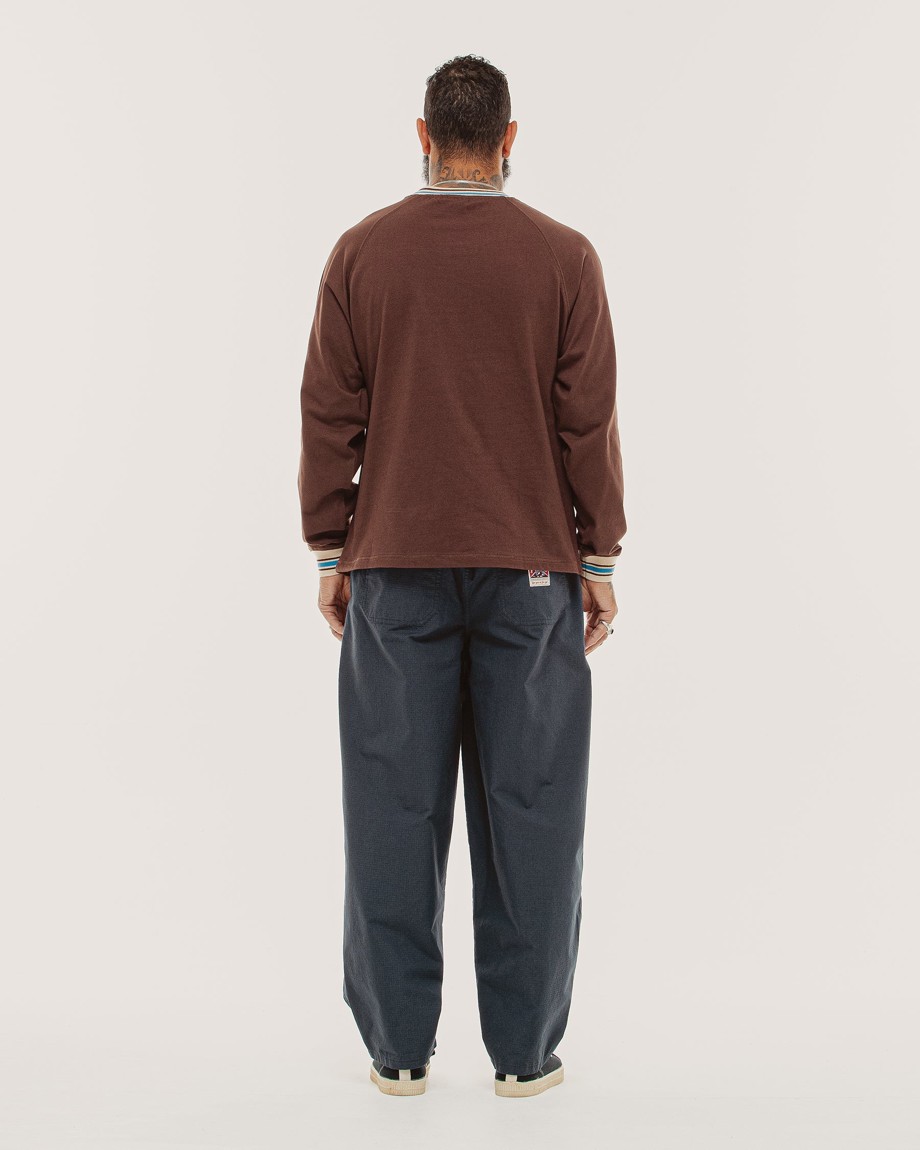 Tricot Ribbed Longsleeve - Brown