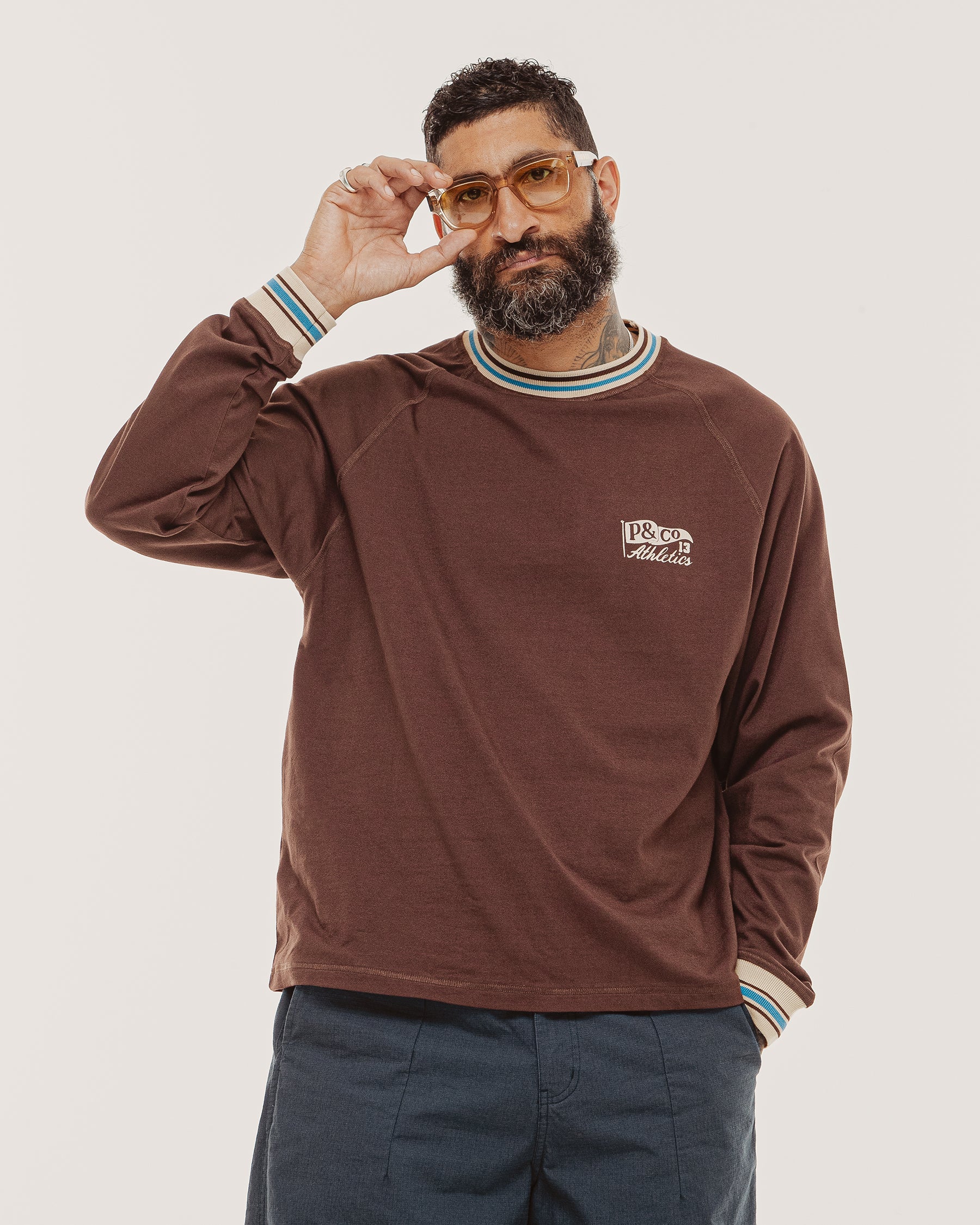 Tricot Ribbed Longsleeve - Brown