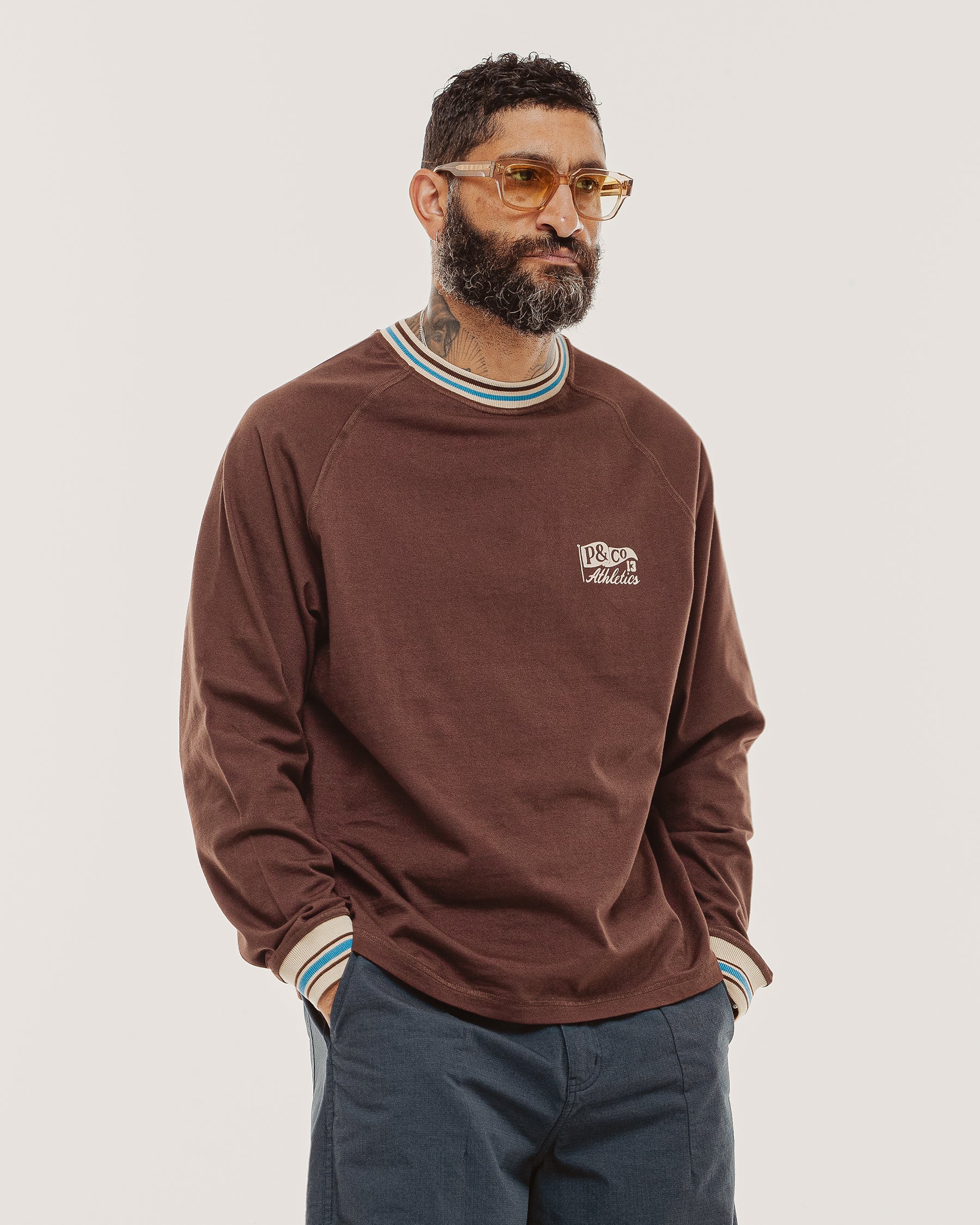 Tricot Ribbed Longsleeve - Brown