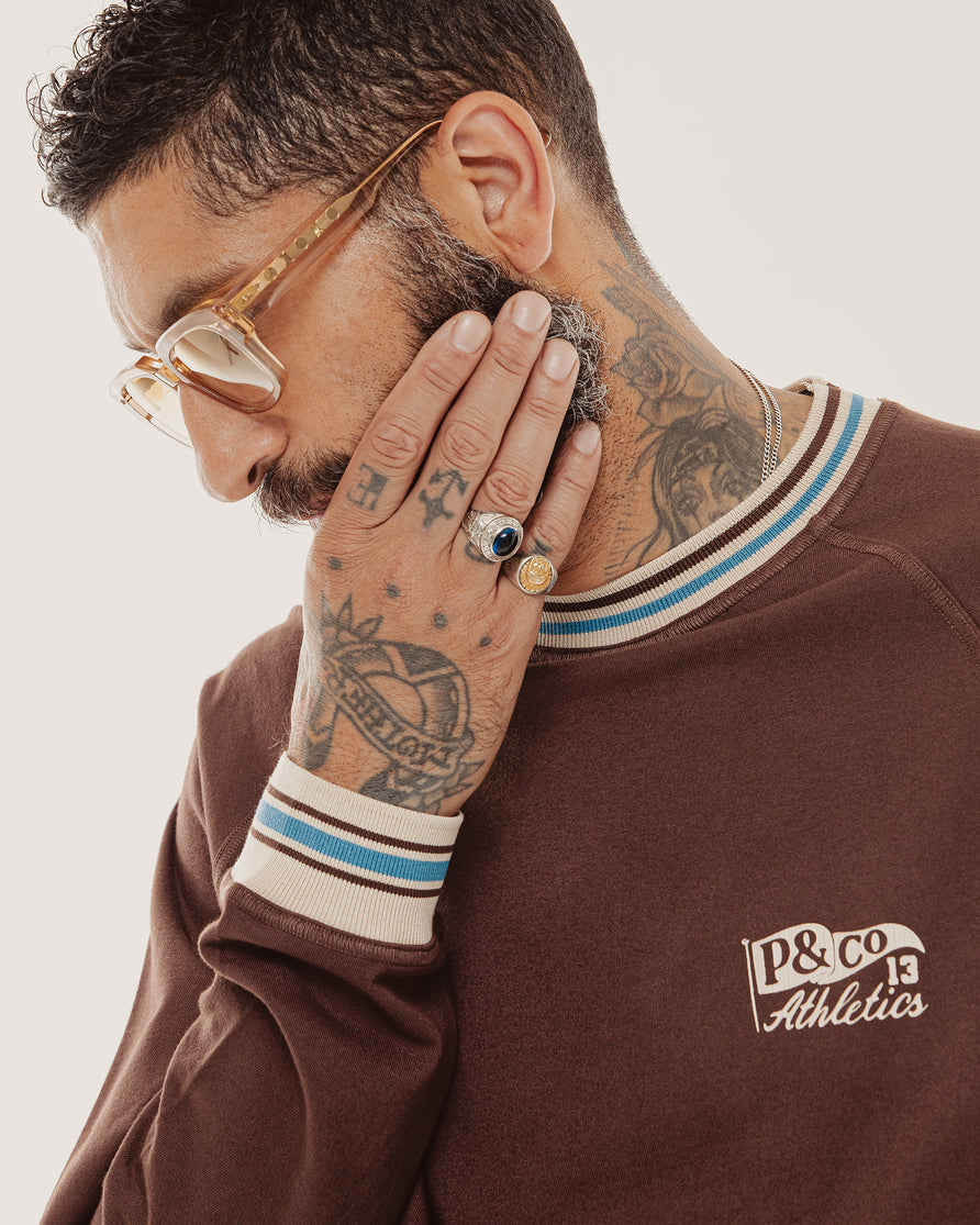 Tricot Ribbed Longsleeve - Brown