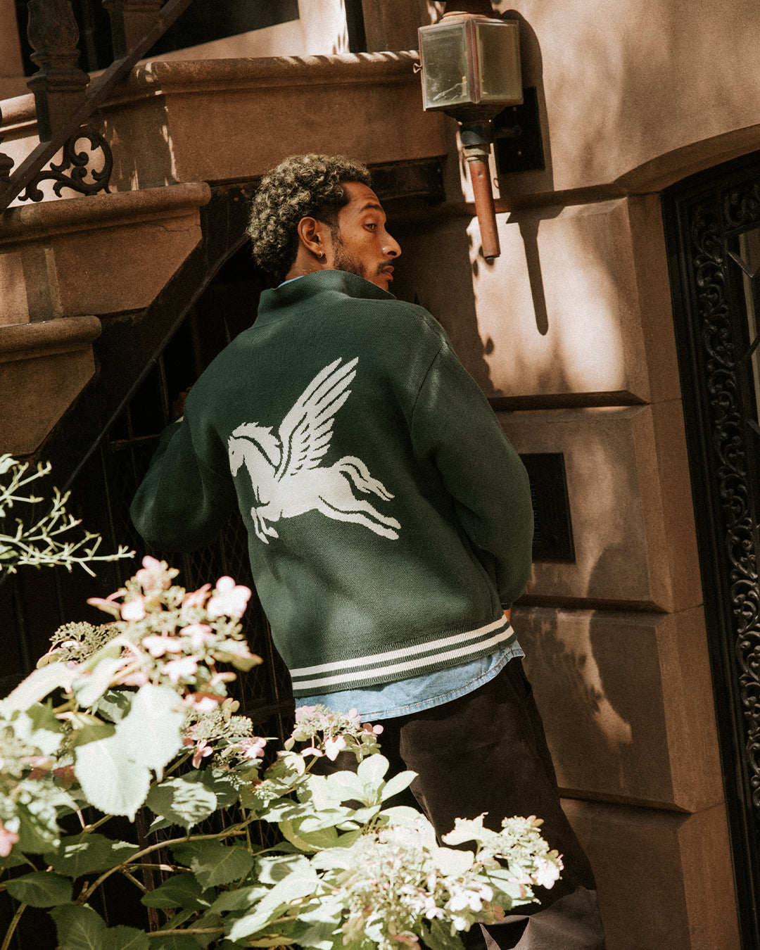 Pegasus Sporting Knitted Cardigan - Forest Green