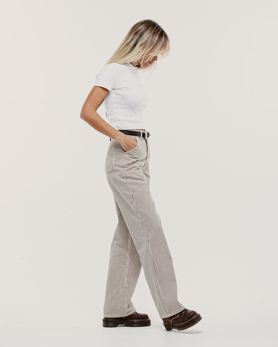 Nomad Pant - Ecru Hickory Stripe