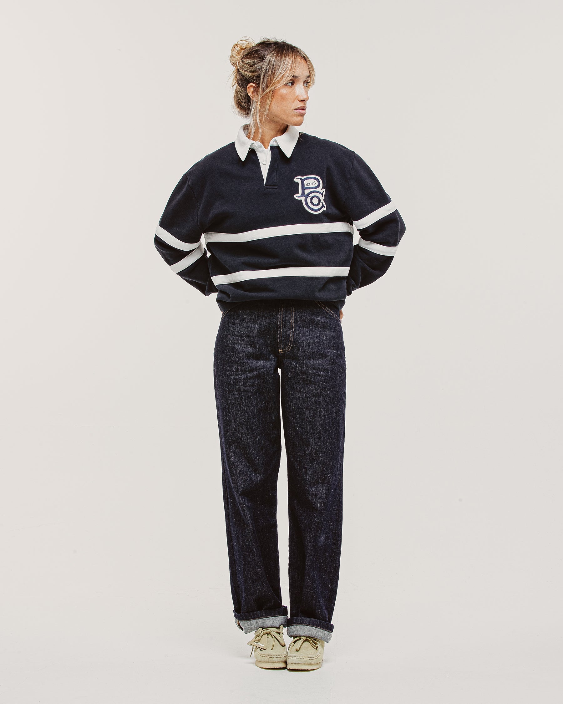 P&Co Classic Rugby Shirt - Navy