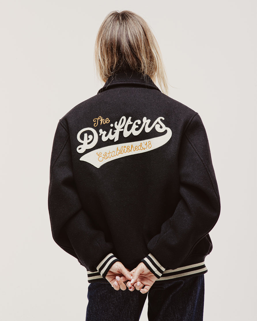 Drifters Letterman Jacket - Black