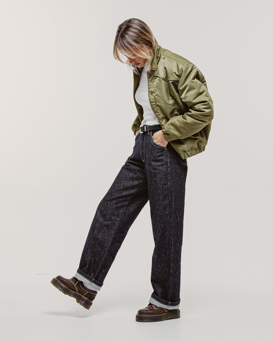 Harper Bomber Jacket - Dark Olive