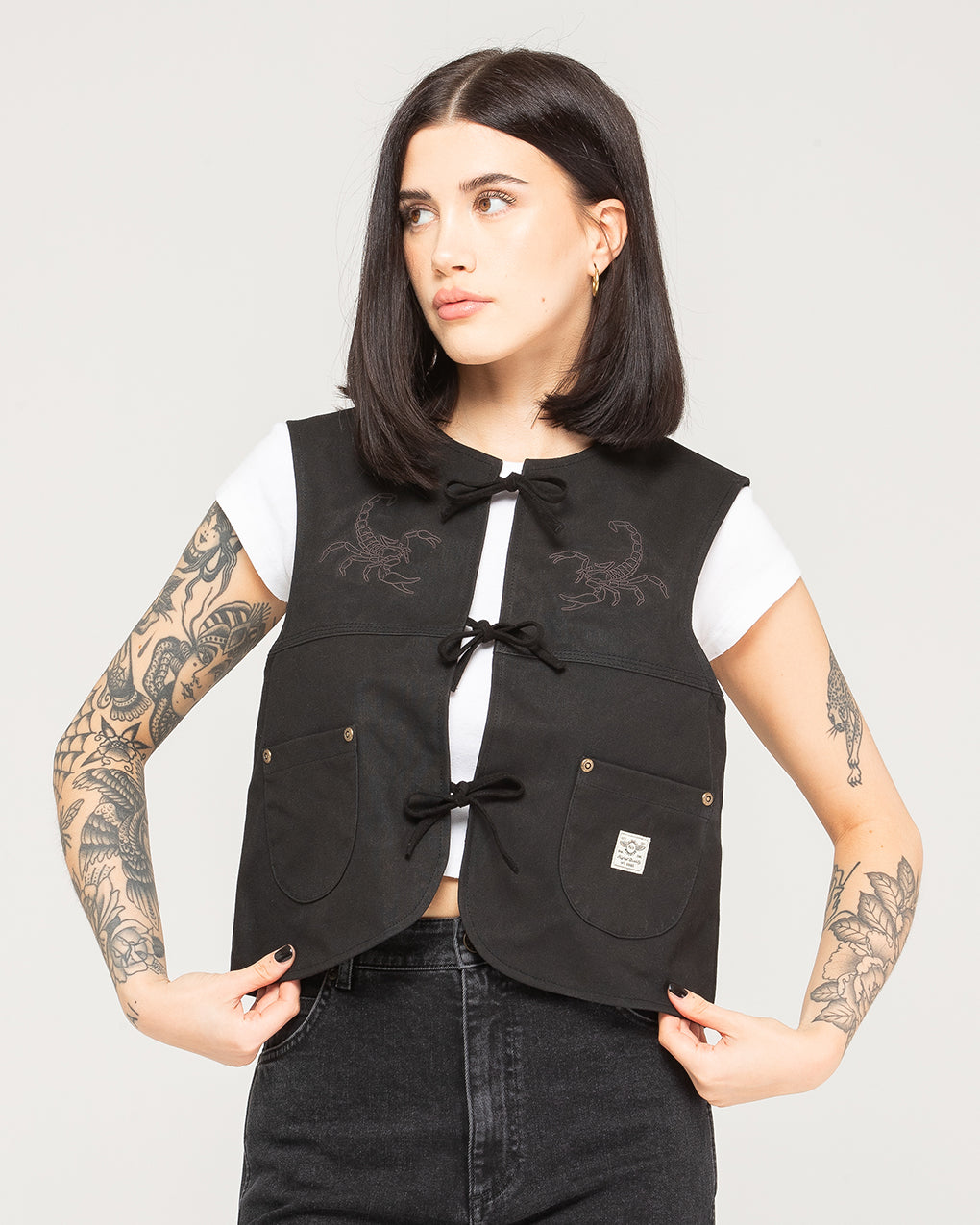 Scorpio Nomad Waxed Vest - Black