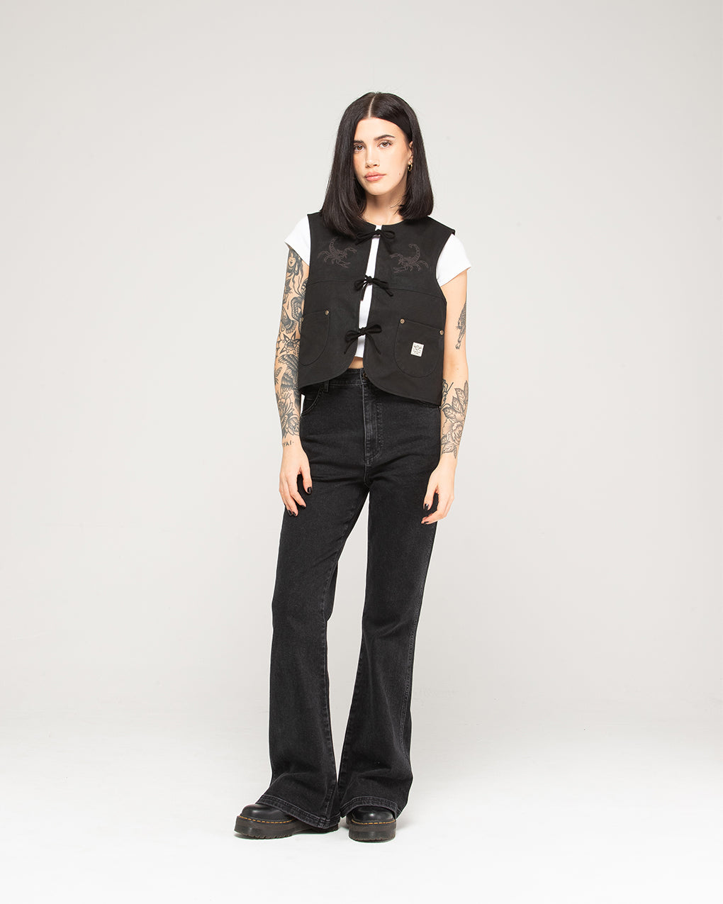 Scorpio Nomad Waxed Vest - Black