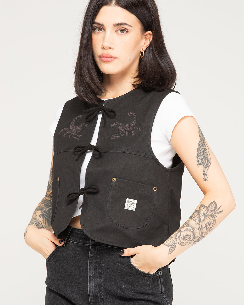 Scorpio Nomad Waxed Vest - Black