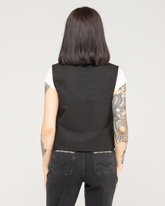 Scorpio Nomad Waxed Vest - Black