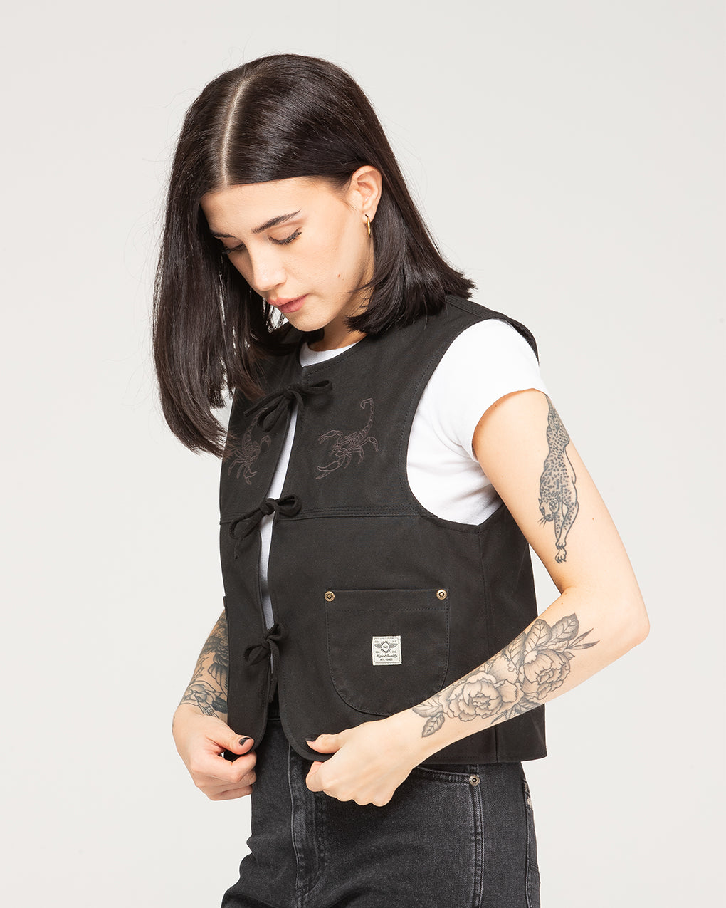 Scorpio Nomad Waxed Vest - Black