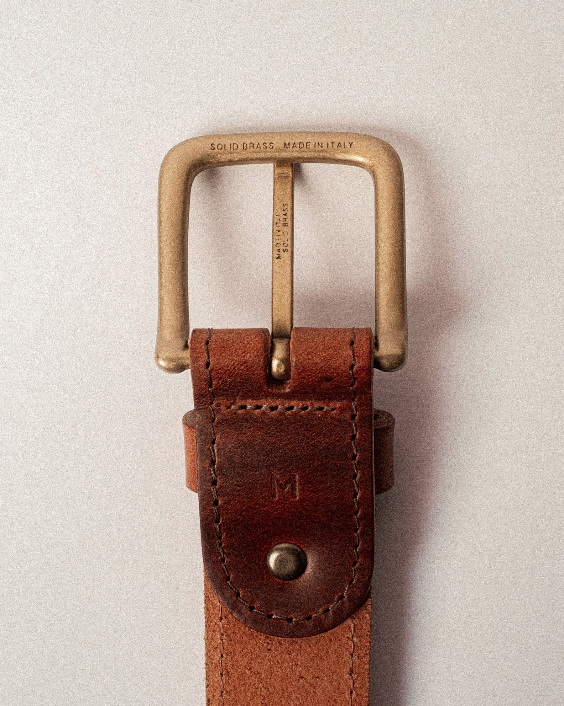 Bronco Leather Belt - Brown