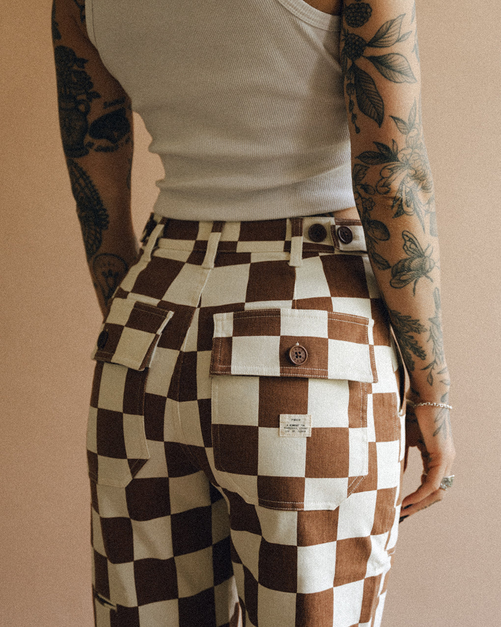 Service Fatigue Pants - Rust Checkerboard
