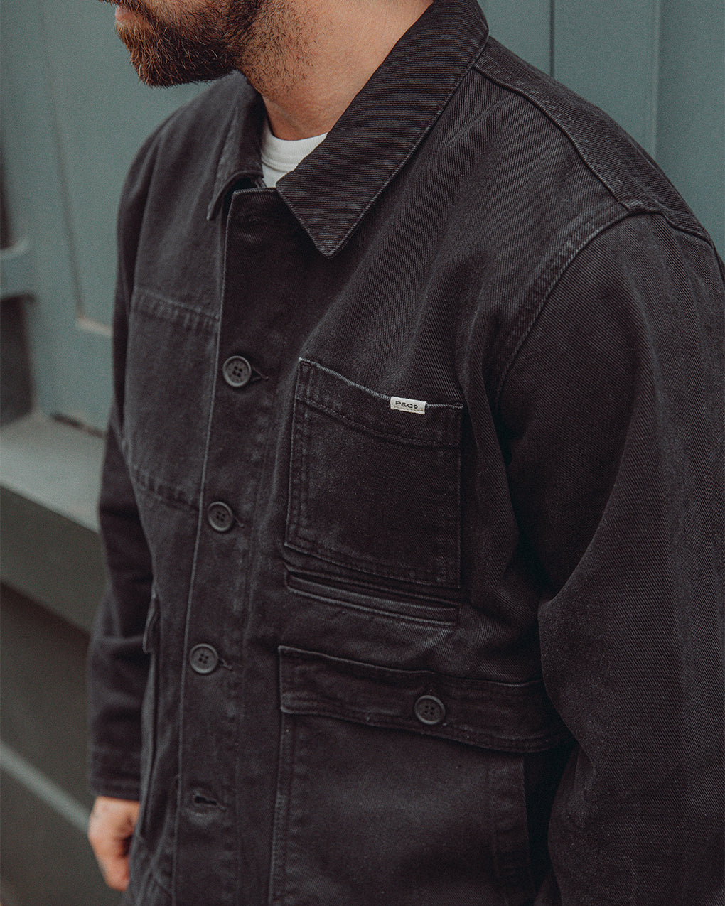 Colmore Chore Jacket - Washed Black