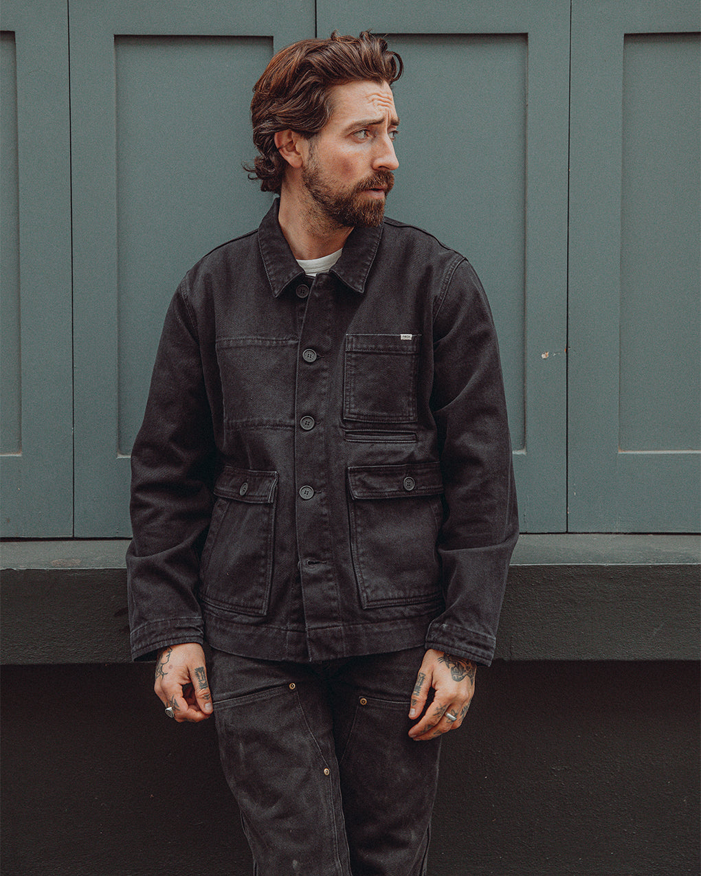 Colmore Chore Jacket - Washed Black