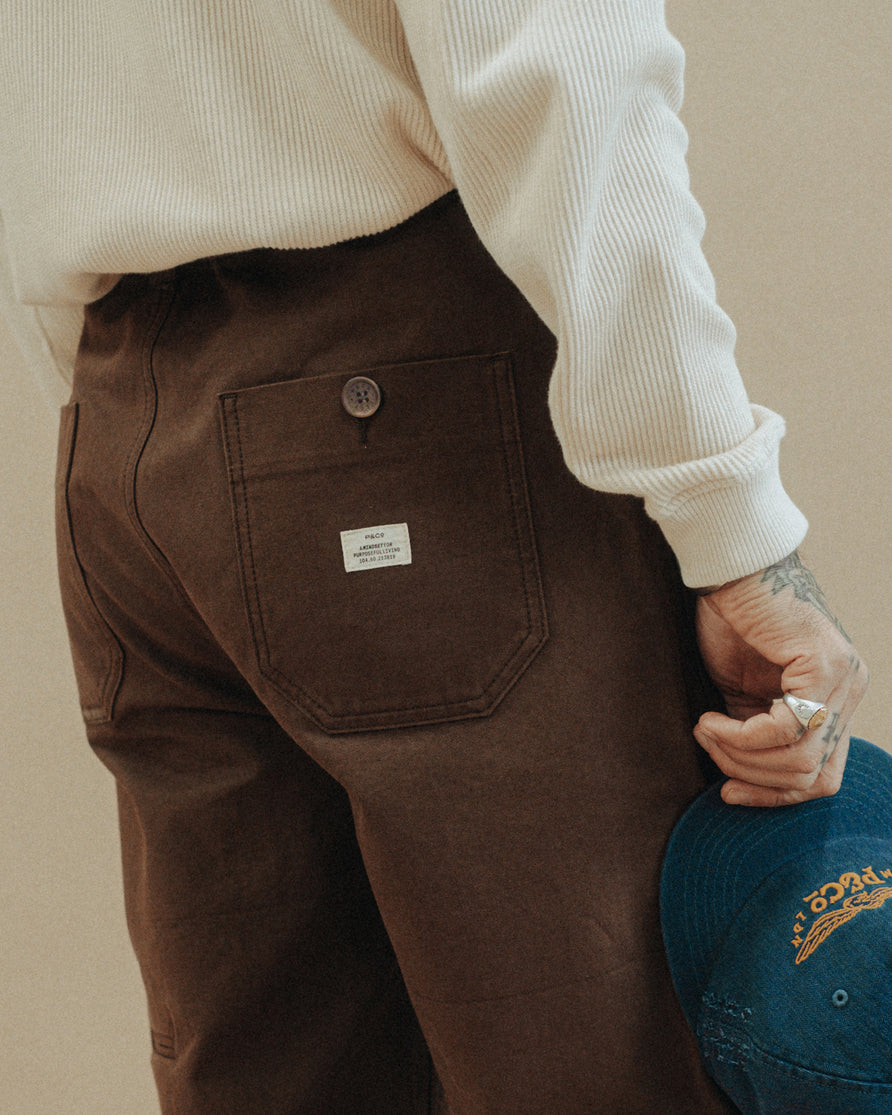 Service Founder Fatigue Pant - Washed Brown