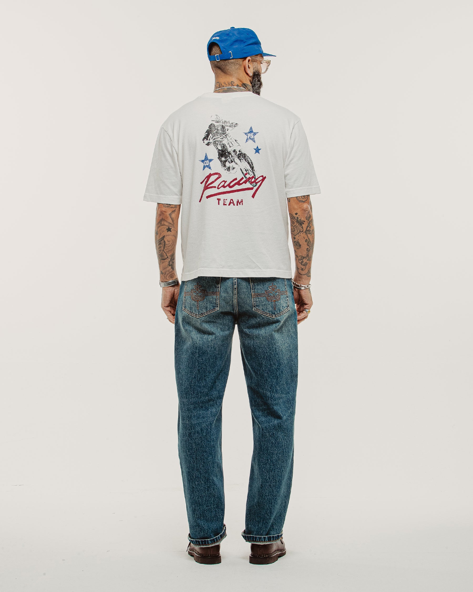 Racing Team Boxy T-Shirt - Off White