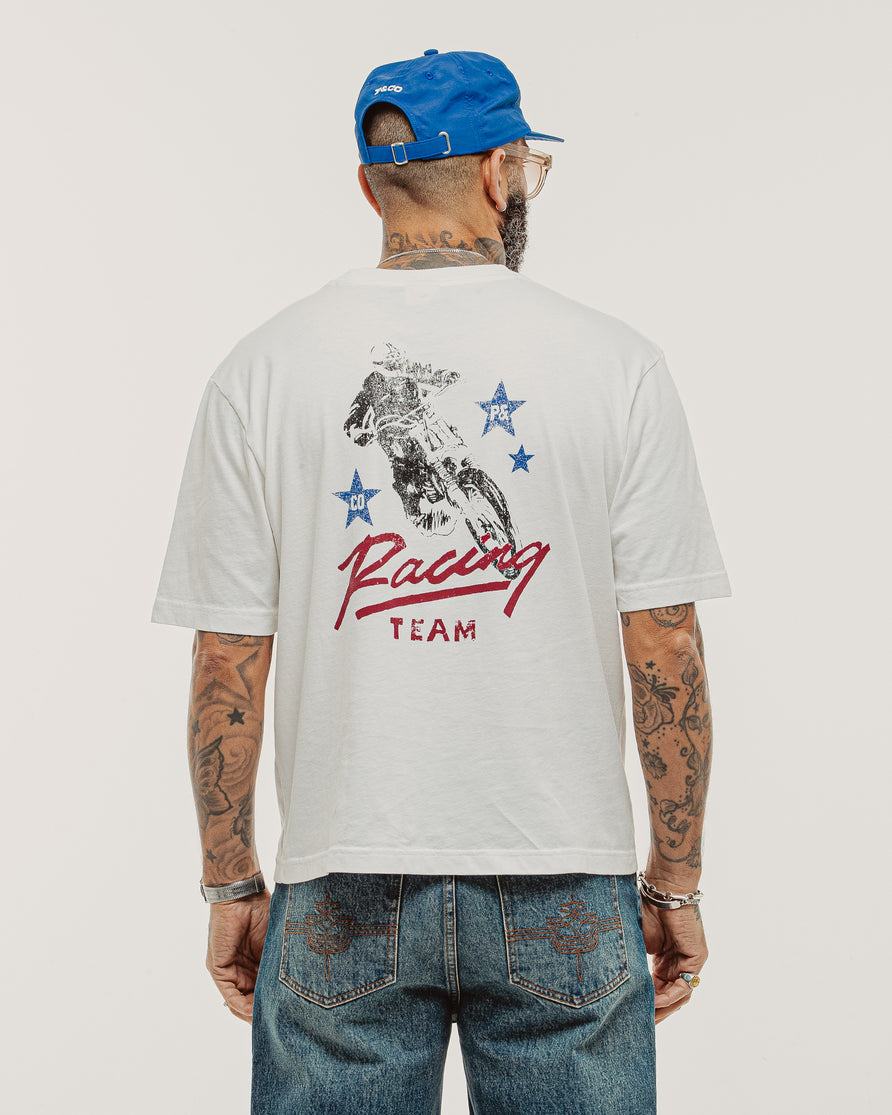 Racing Team Boxy T-Shirt - Off White