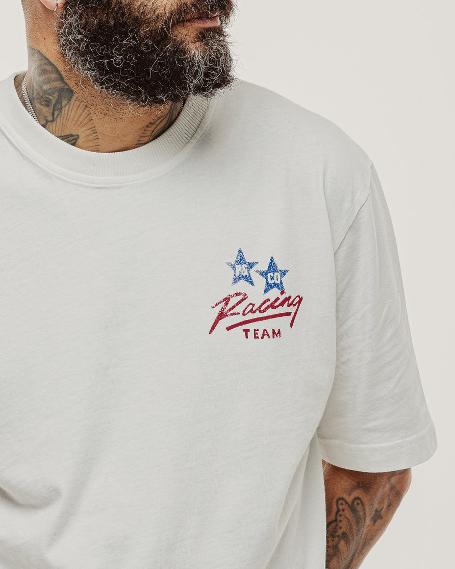 Racing Team Boxy T-Shirt - Off White