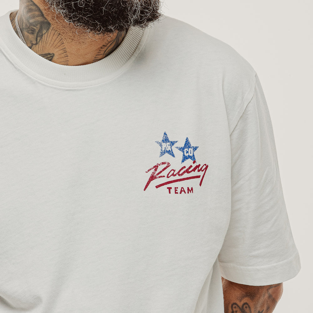 Off White Racing Team Boxy T-Shirt | Men's T-Shirts & P&Co - A Mindset ...