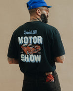Motor Show Boxy T-Shirt - Washed Black