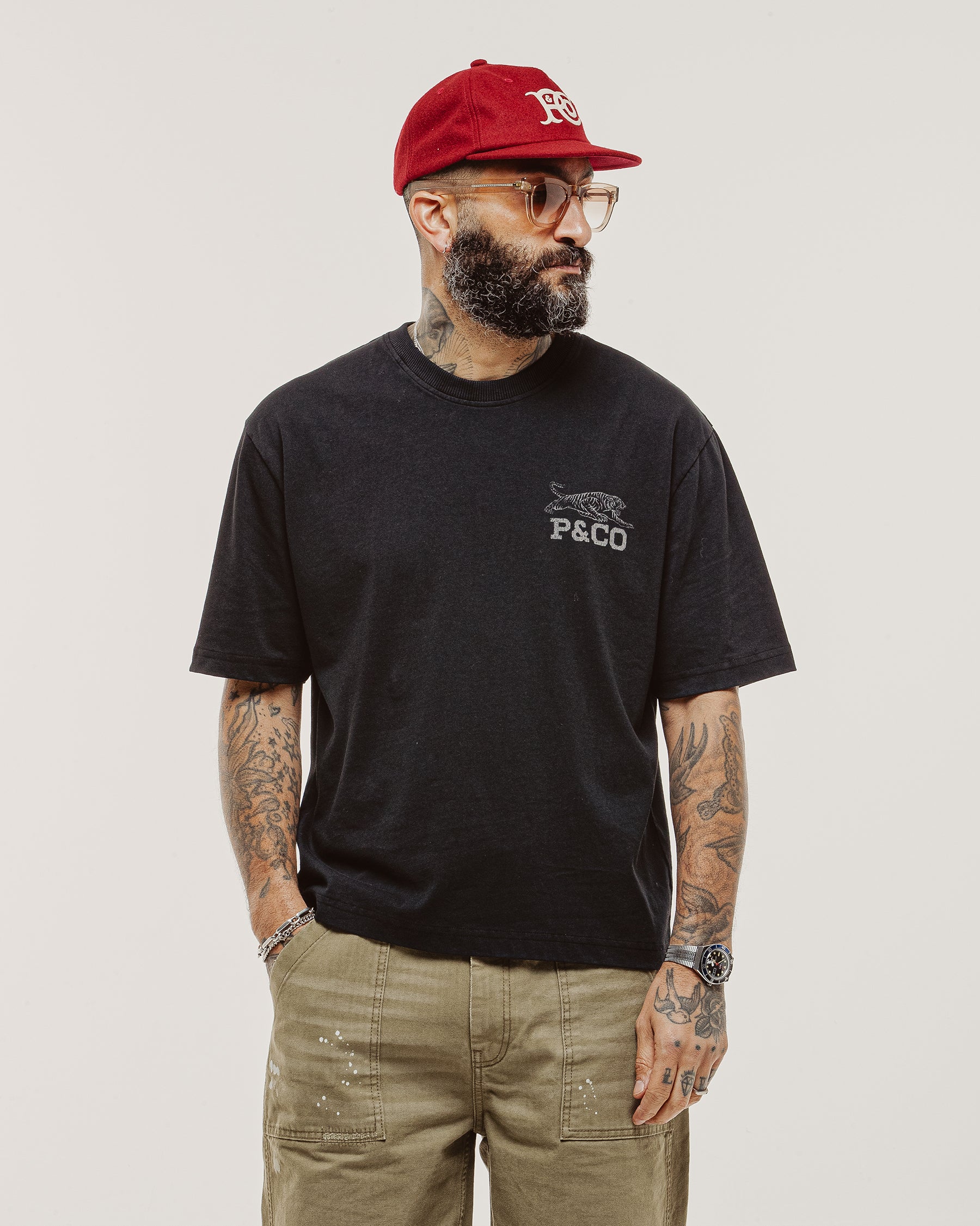 Speedway Champion Boxy T-shirt - Washed Black