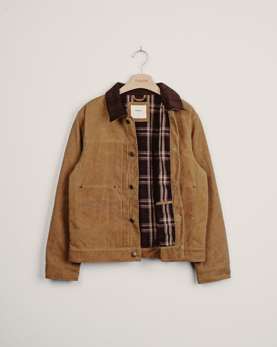 Harlan Waxed Canvas Jacket - Tan