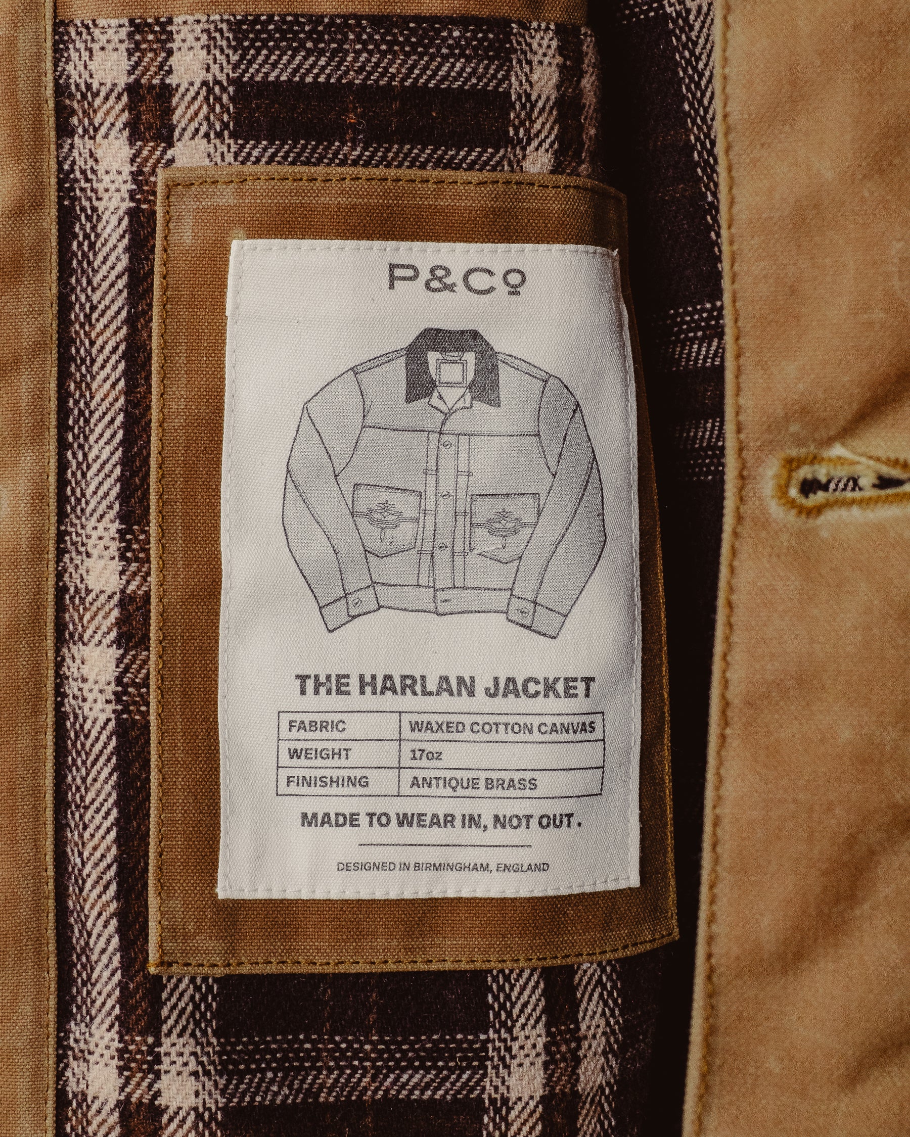 Harlan Waxed Canvas Jacket - Tan