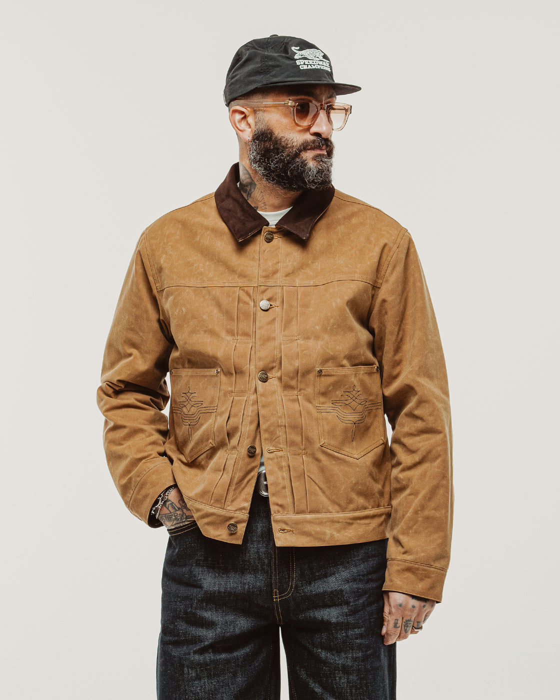 Harlan Waxed Canvas Jacket - Tan