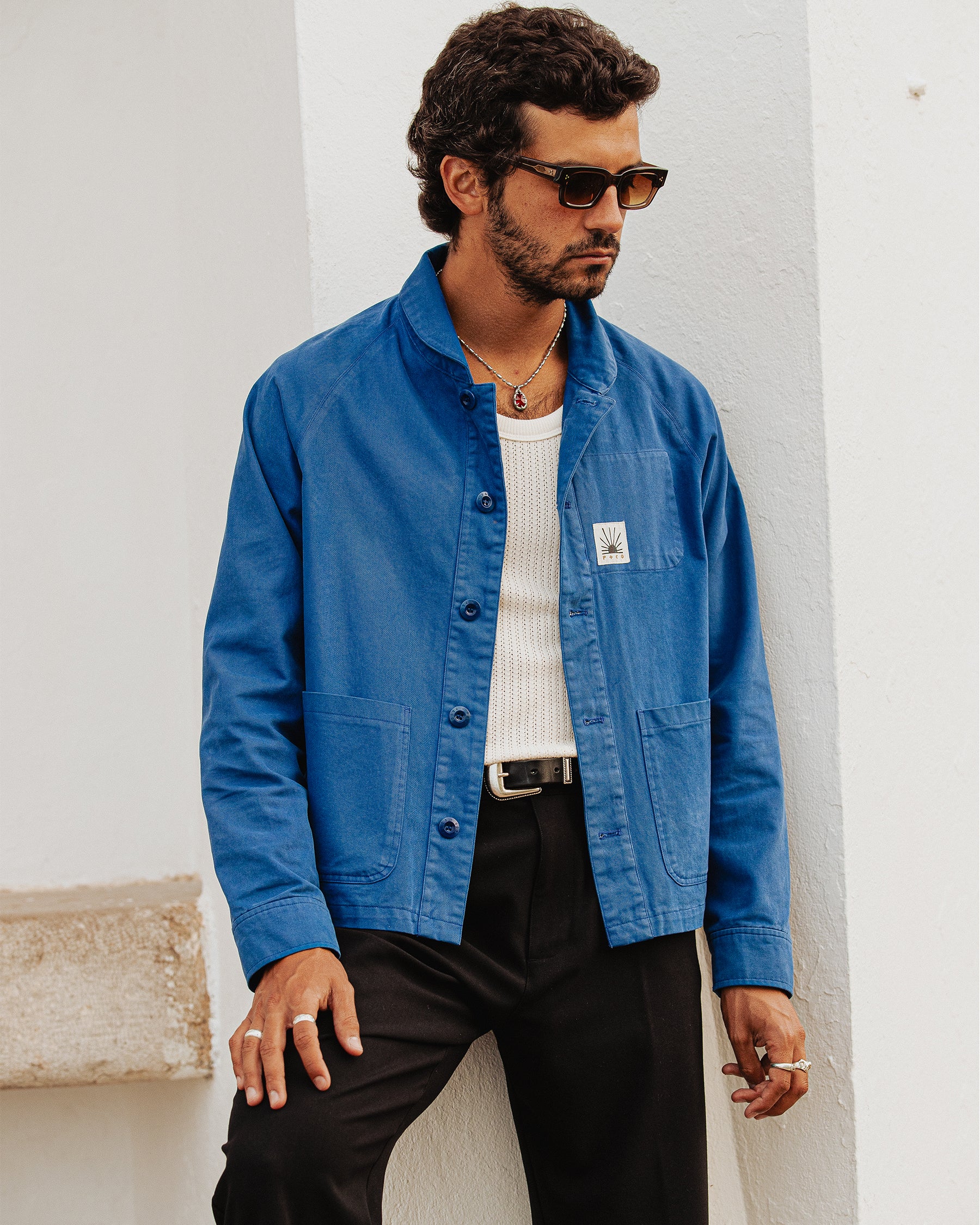 French Blue Vyse Chore Jacket | Men's Outerwear, Layering ‐ P&Co