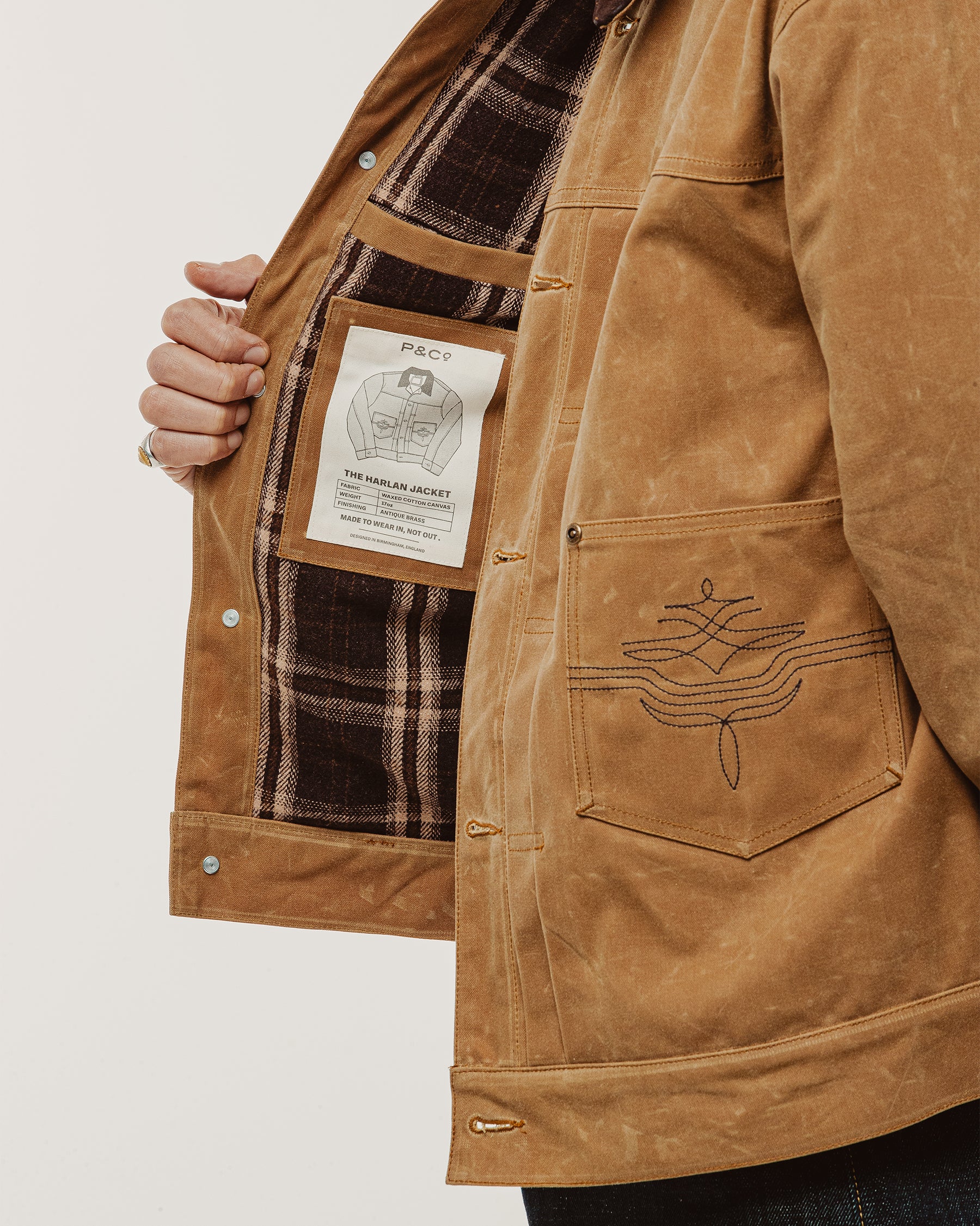 Harlan Waxed Canvas Jacket - Tan