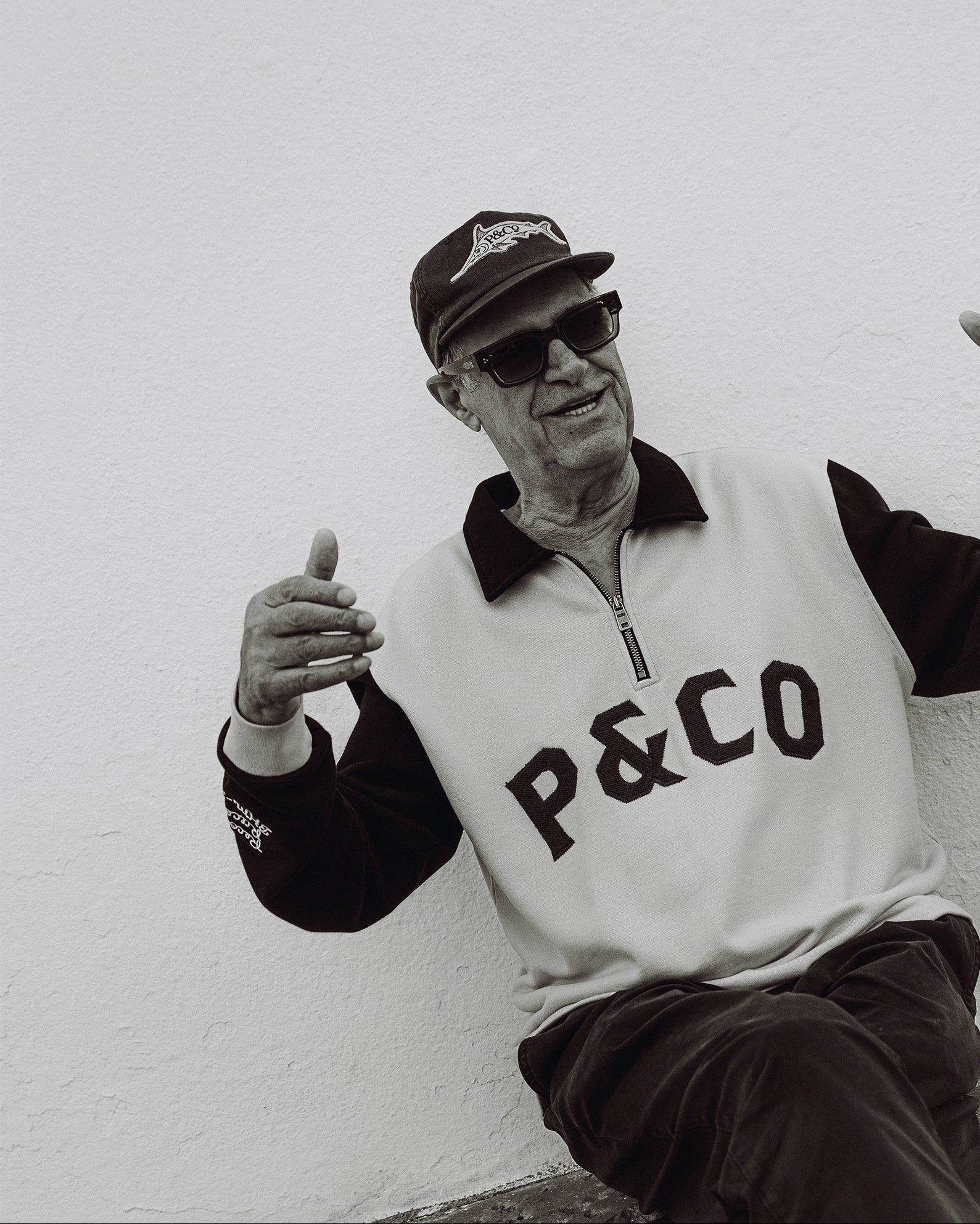 Track 1/4 Zip Jersey - Ecru & Navy