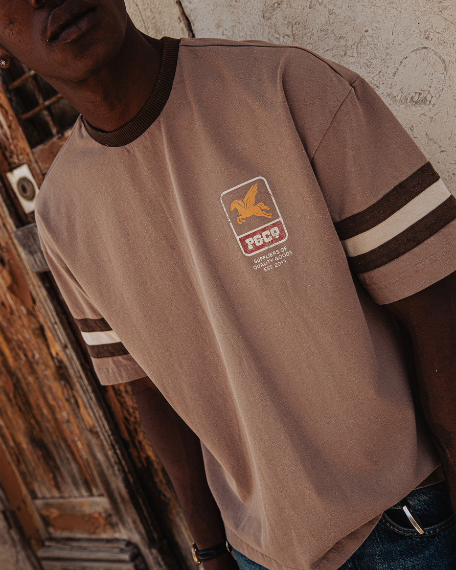 Pegasus Boxy Shortsleeve Jersey - Brown