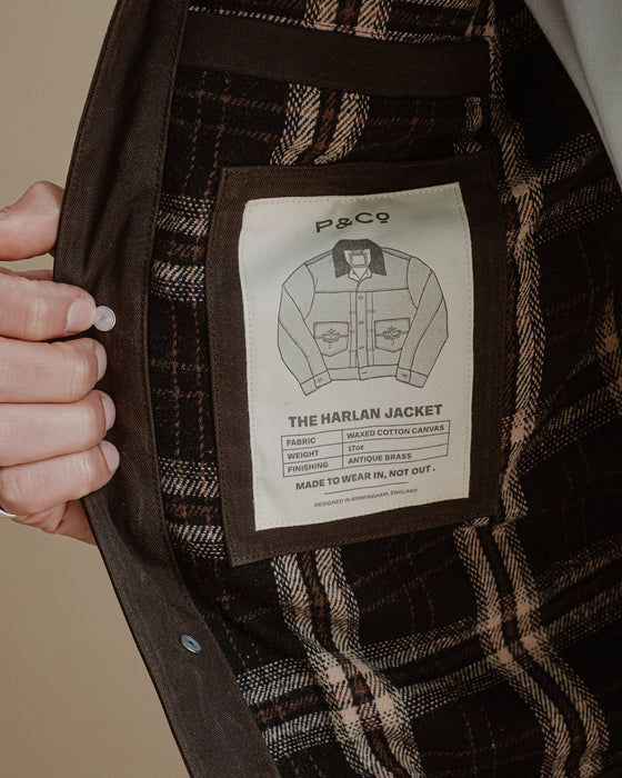 Harlan Waxed Canvas Jacket - Olive