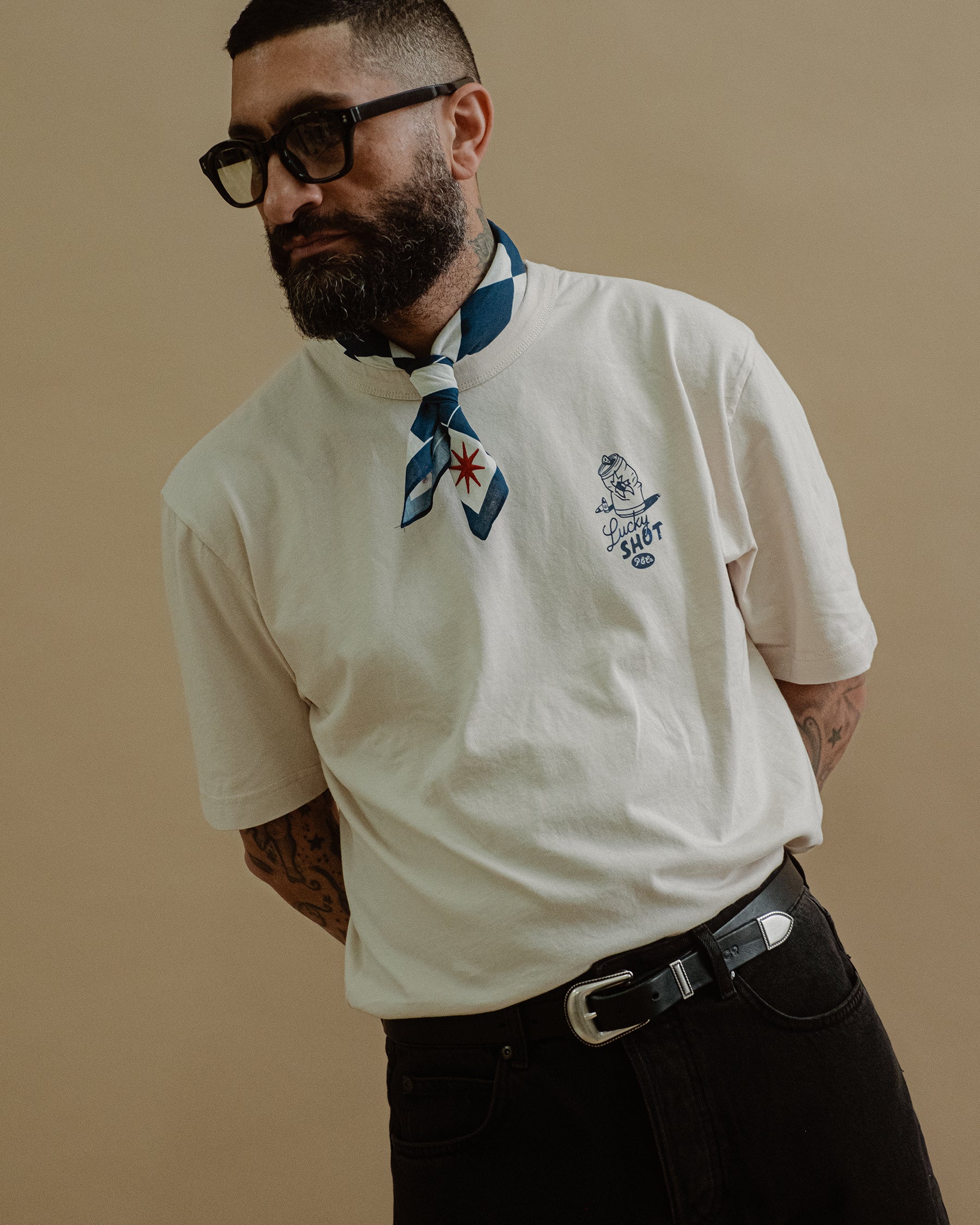 Lucky Shot T-Shirt - Bone