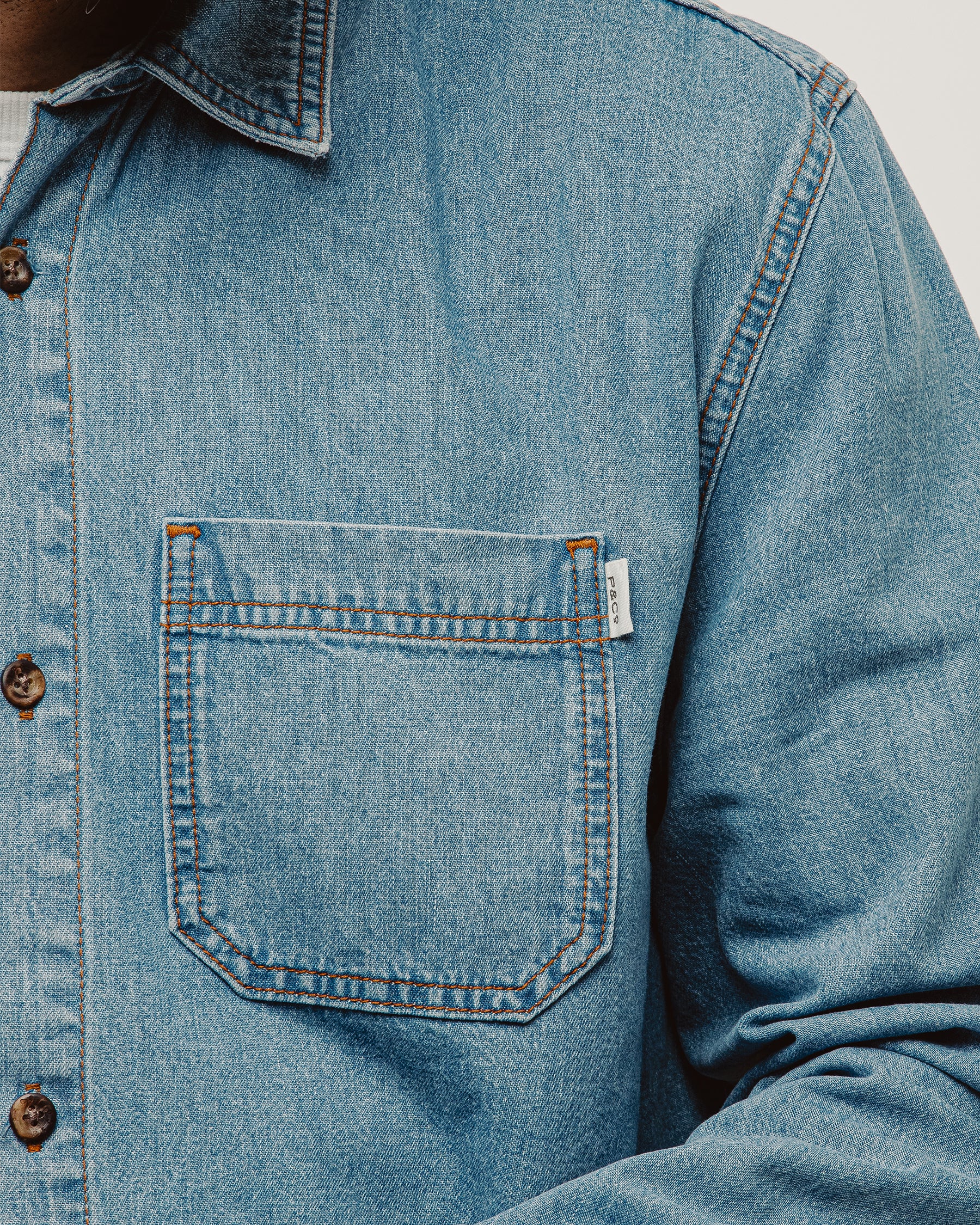 Mason Denim Shirt - Light Wash