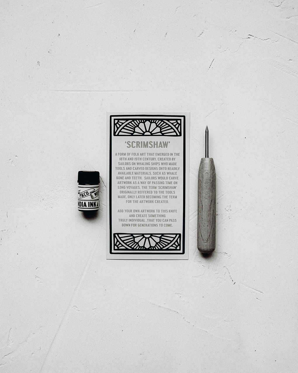 The Wildcat Henry Knife - Brass & Bone