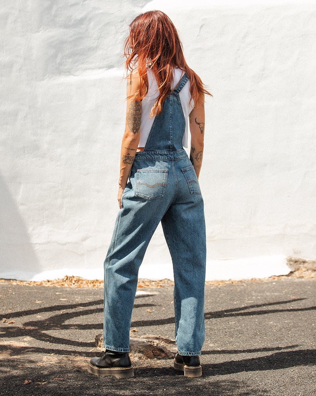 Dexy Dungarees - Washed Denim