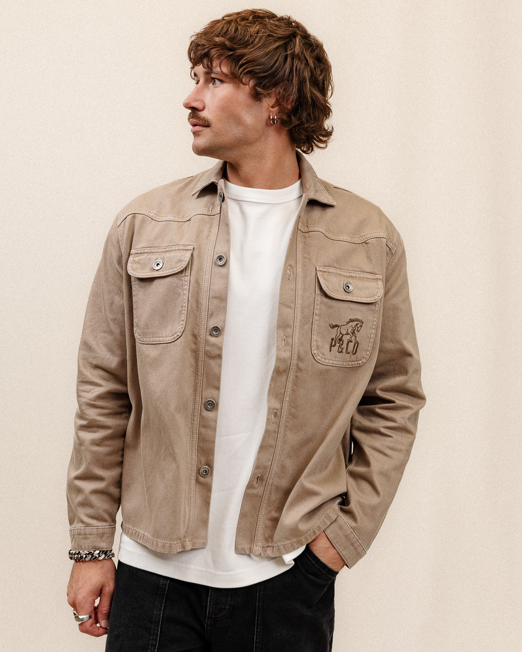 Bronco Overshirt - Vintage Smoke