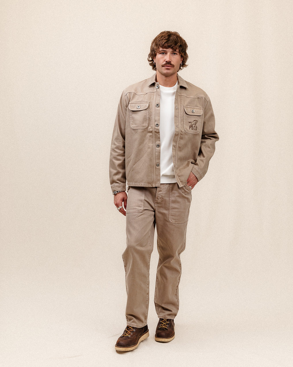 Bronco Overshirt - Vintage Smoke